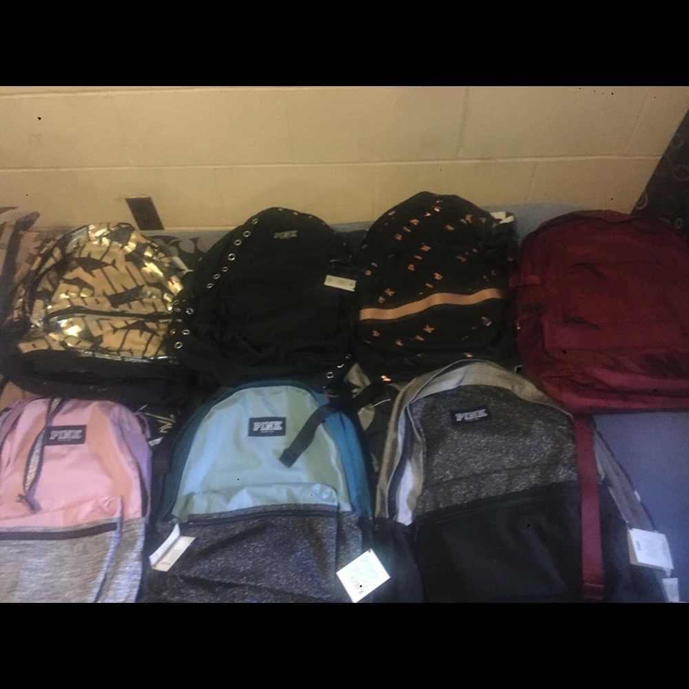 Pink backpacks